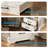 Rosario 3 Pieces Bedroom Set,5 Drawer Tall Dresser And Two 2 Drawer Nightstands With Charging Station-910846048