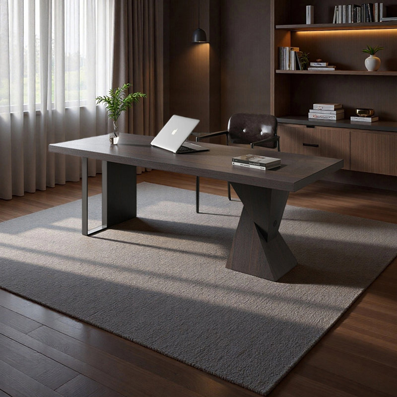 Bureau simple et élégant, H 29,53 po x l 55,12 po x P 27,56 po