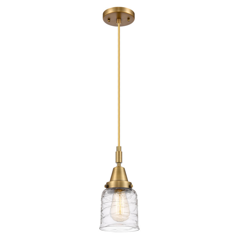 Downtown Urban - Caden Almitra - Mini-luminaire suspendu à cordon 1 lumière - Abat-jour, H 131,88 po x l 5 po x P 5 po