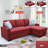 Boukje Flannelette 2-Piece Couch Living Room Sofabed-2101600548