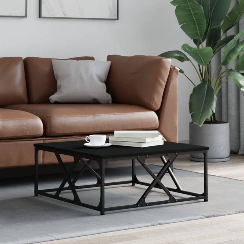 Pocklington Four Leg Coffee Table, Smoked Oak, 30cm H x 70cm W x 70cm D