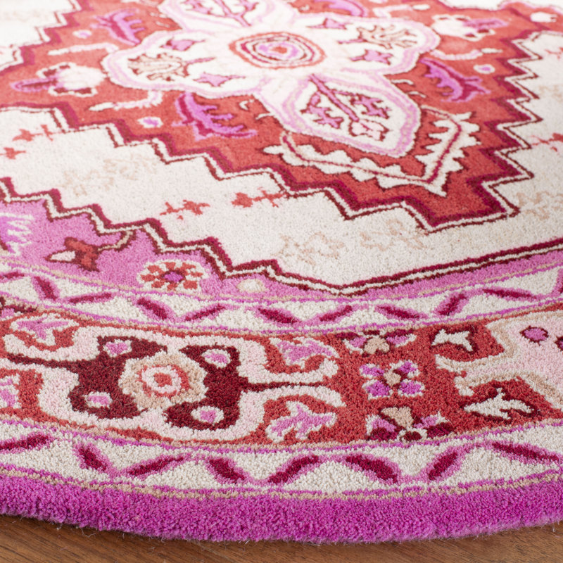 Blokzijl Hand Tufted Wool Oriental Rug, Round 3'