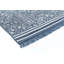Tapis bleu marine / gris noué à la main Spillane Bovina-163481564