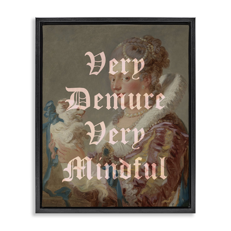 Cadre flottant classique Demure & Mindful, design par Lil 'Rue, H 21 po x l 17 po, Cadre flottant noir de jais