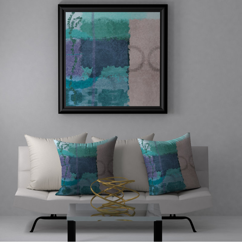 Housse de coussin carrée/insert, 20 po X 20 po