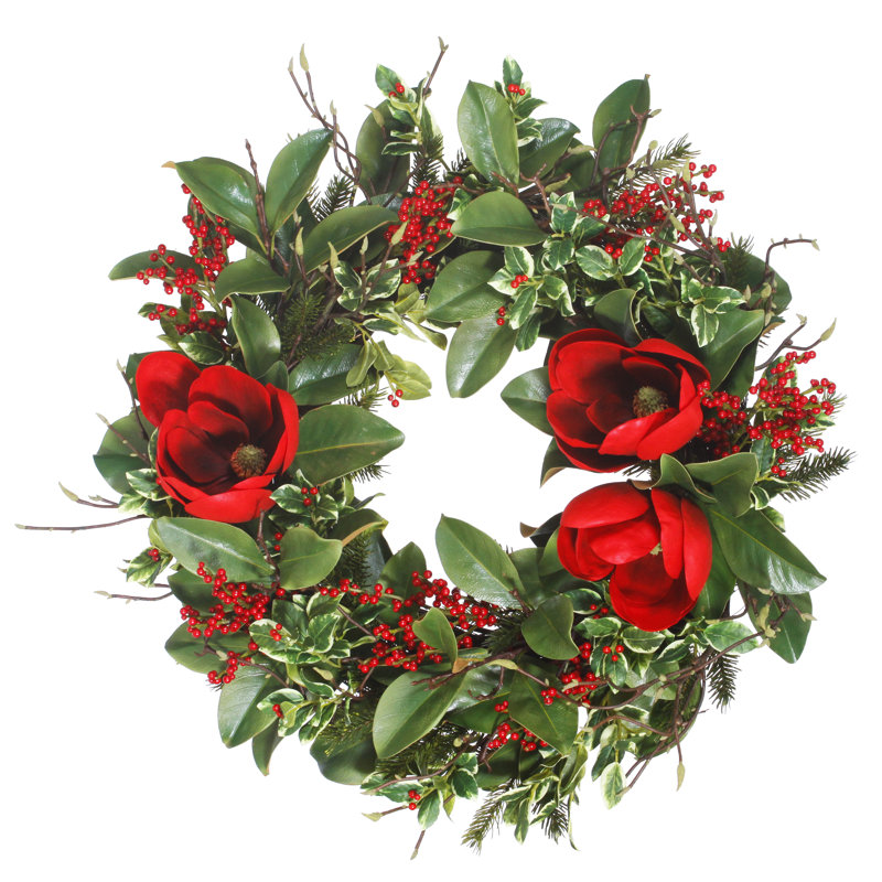 Couronne 32 po peint magnolia