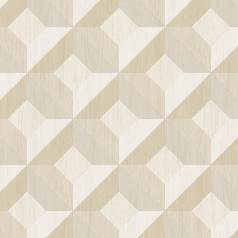 Avah 10m x 52.8cm Matte Paste the Wall Wallpaper Roll, Beige/Cream