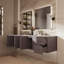 Ensemble de meuble-lavabo double mural 84 "avec miroir Geneva-87285970-112952429