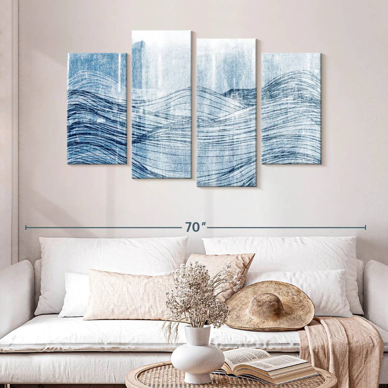 Gillard Indigo Waves II, H 32 po x l 52 po