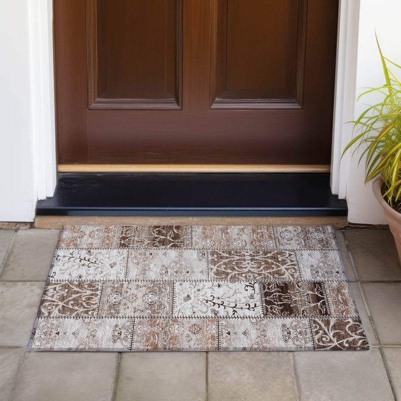 Tapis intérieur / extérieur Fontanne, Rectangle 1 pi 8 po x 2 pi 6 po