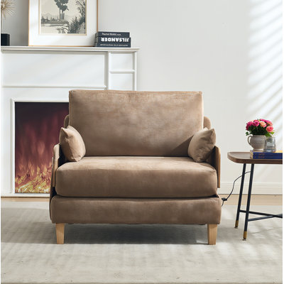 Canapé inclinable de 37,01 po pliable, canapé-lit convertible, avec trois coussins, décor moderne de style Mid-Century, pour salon, dortoir, chambre d'amis, bureau à domicile