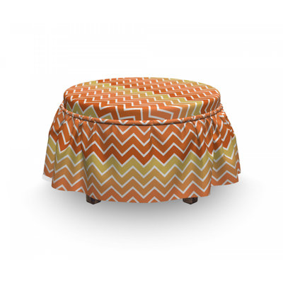 Housse pour repose-pieds à chevrons mélangés gradient