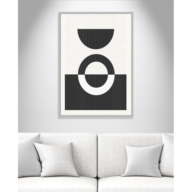 Eclipse III, 41.5" H x 29.5" W x 0.75" D, Matte Silver Framed