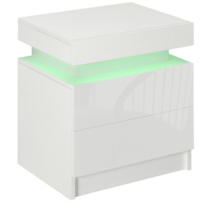 Arzelia 45cm W Manufactured Wood Bedside Table