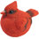 Burly Cardinal Bird Statue