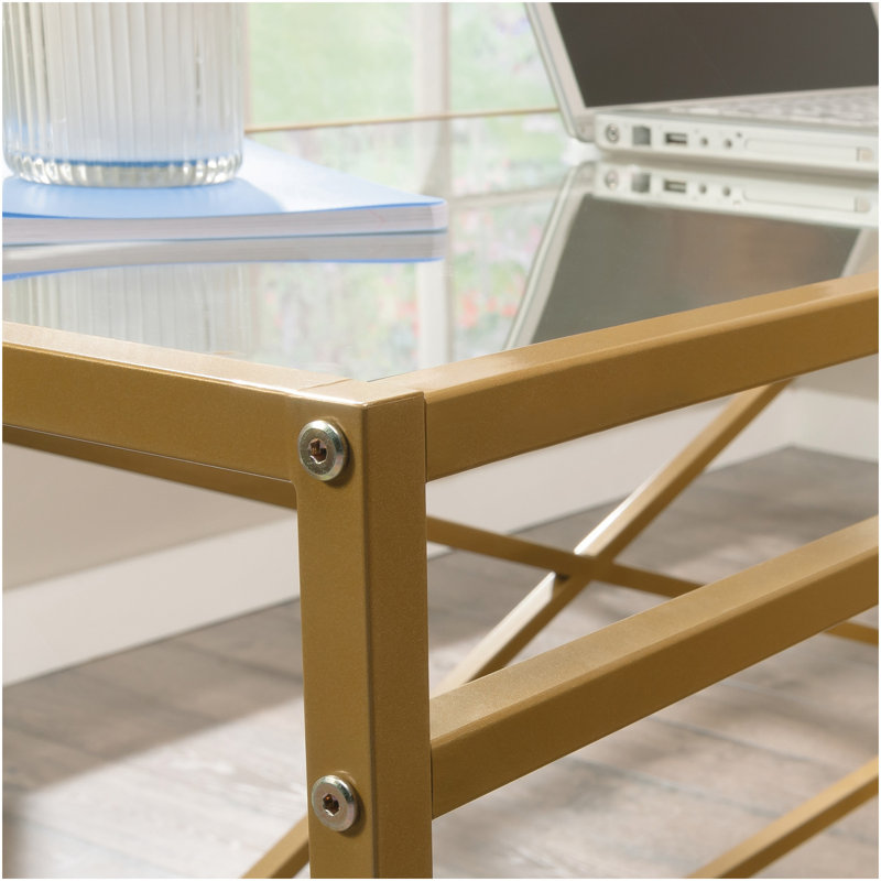 Bureau en L, finition blanche