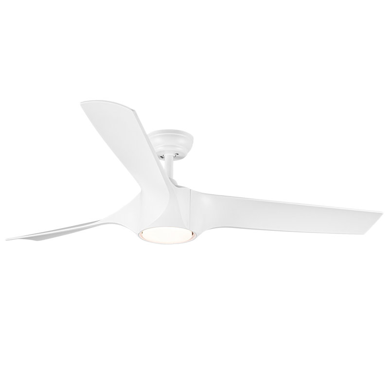 56 In.Intergrated LED Ceiling Fan With White ABS Blade