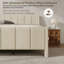 Modern Minimalist Upholstered Wingback Bed-359045050