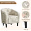 Fauteuil demi-tonneau et repose-pieds Riverside Drive-1840736599