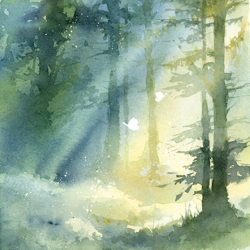 Shady Grove by Katrina Pete - Wrapped Canvas Painting, 30cm H x 30cm W x 3.8cm D