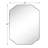 Kudi Scalloped Brushed Nickel Bathroom Mirror Decorative Silver Metal Framed Irregular Bathroom Vanity Mirror Wall Mounted 32 x 24''-1450270244-1450270264