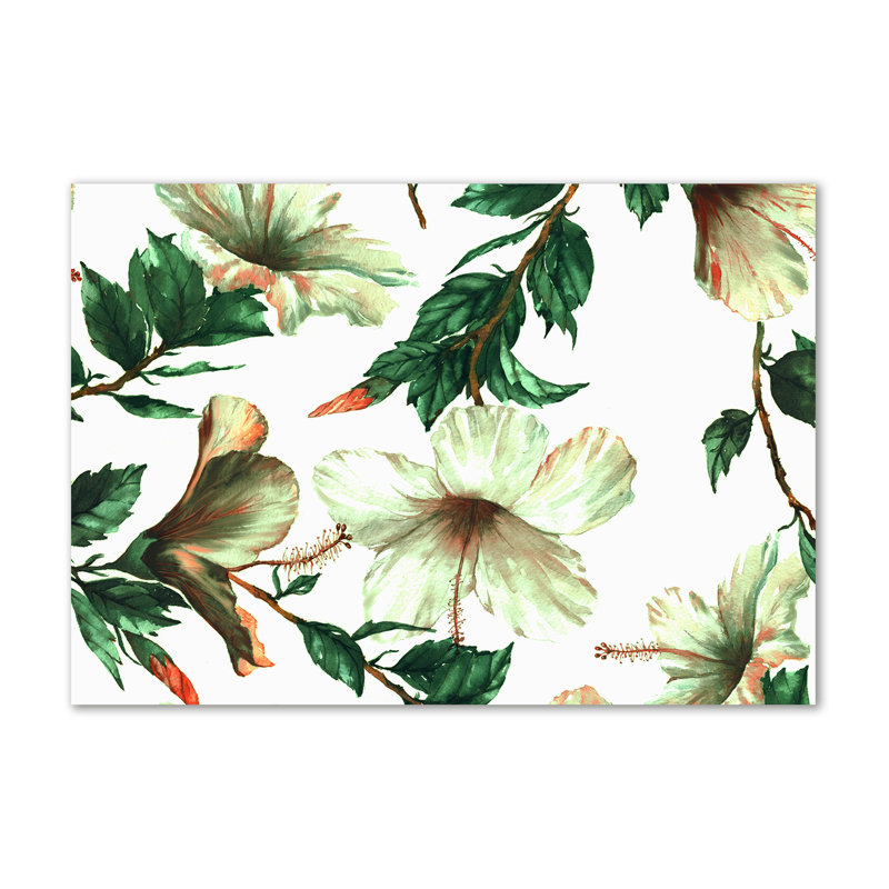 Hibiscus Flowers - Wrapped Canvas Print