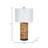 Angilia Boho Woven Seagrass Table Lamp - 26" Tall Rustic Accent Lamp with Linen Drum Shade - Natural Brown Finish for Bedroom, Living Room, or Office Decor