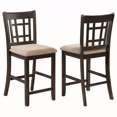 Tabourets à hauteur de comptoir en treillis