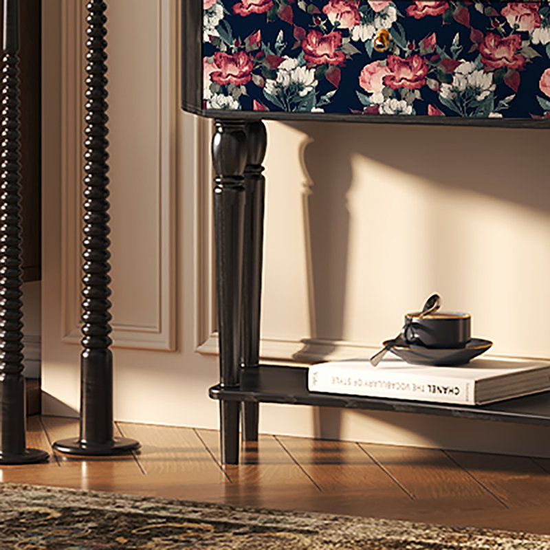 Buffet 33,5 "de style rétro, Noir