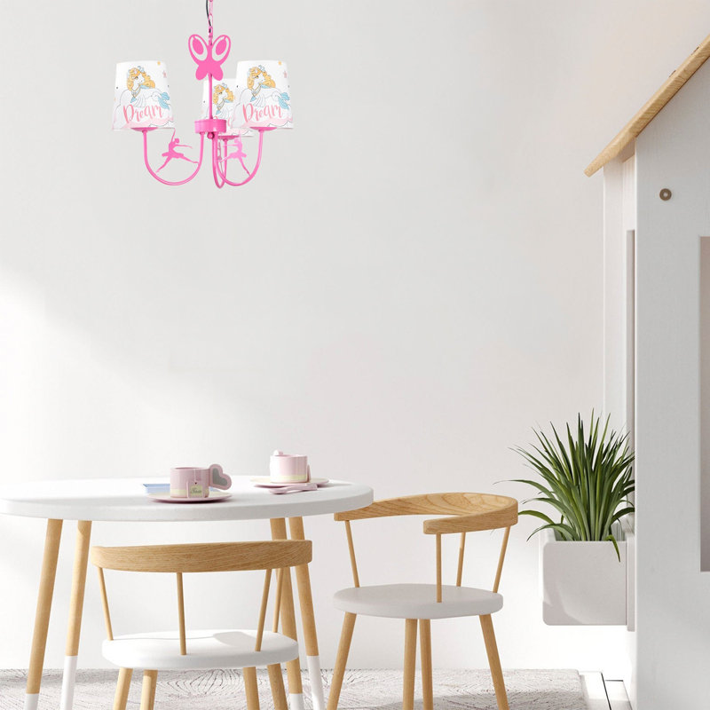 Lustre classique à 3 lumières Rosena