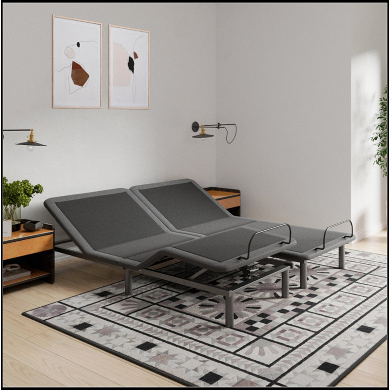 Matelas en mousse de latex à tête flexible et base réglable Renew, Très grand lit