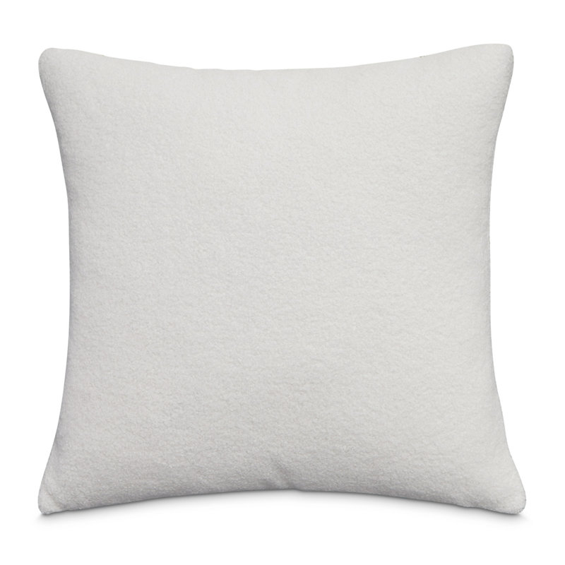 Shepard Feather Reversible Throw Pillow, Ivory
