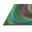 Tapis vert/brun à motifs-831410135