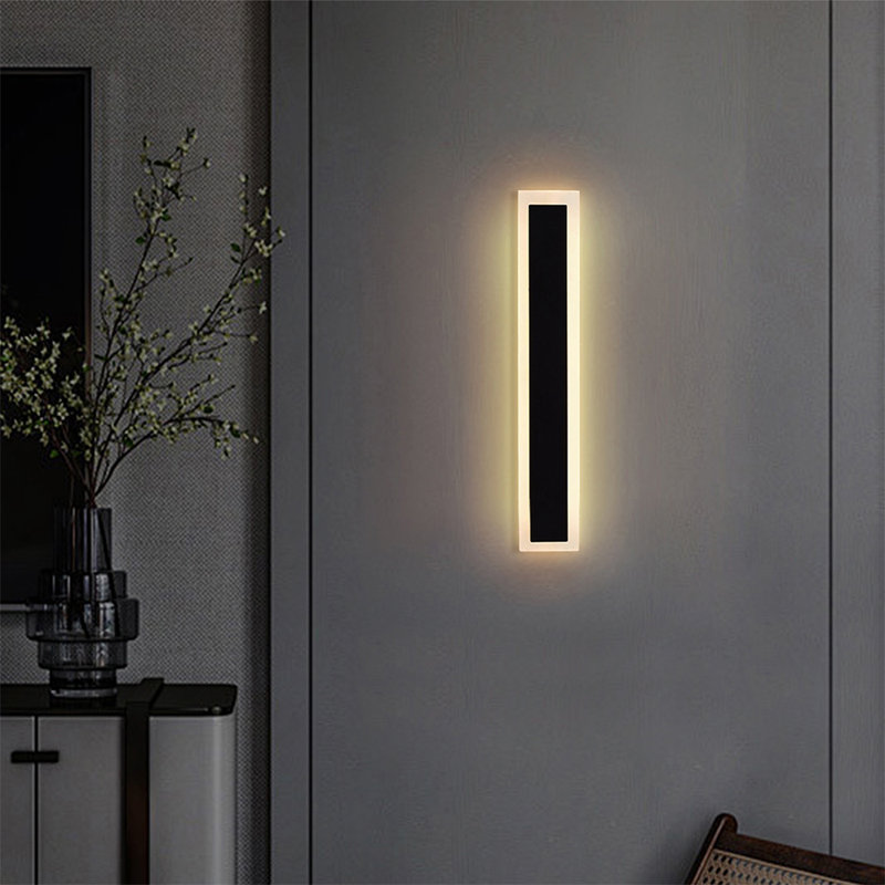 Iron LED Wallchiere,  4.5cm H x 40cm W x 8cm D