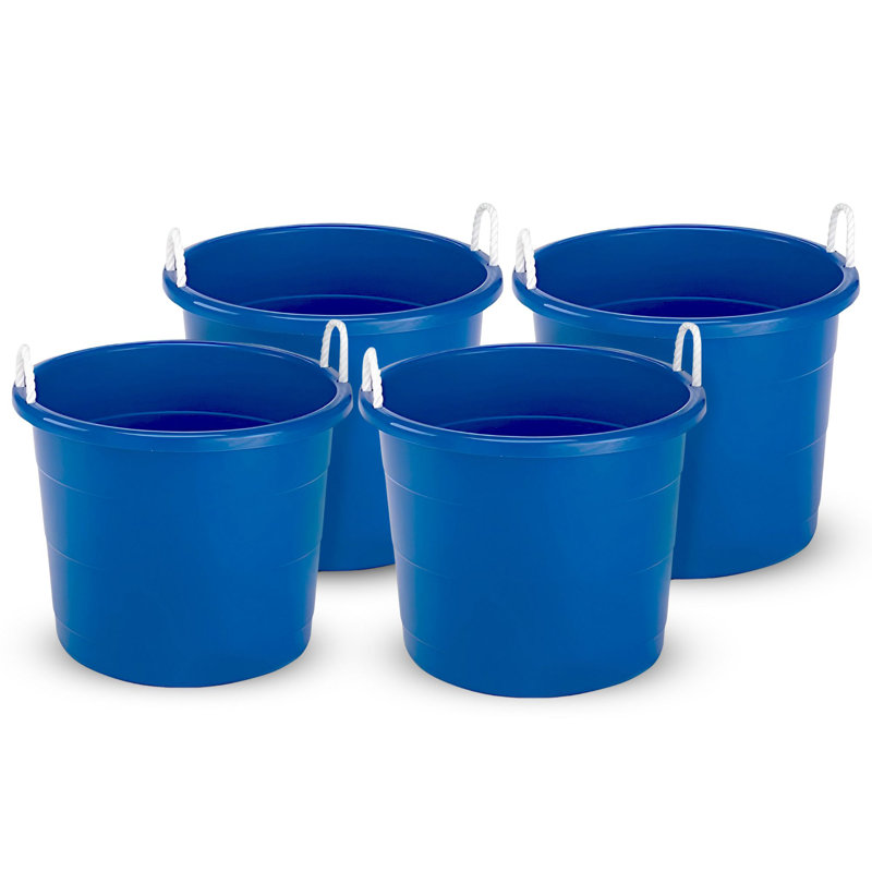 Homz Plastic Storage Tub & Tote