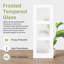 Porte de grange coulissante en verre givré 3-Lite Hidden Style-125490951-129720801-111068081