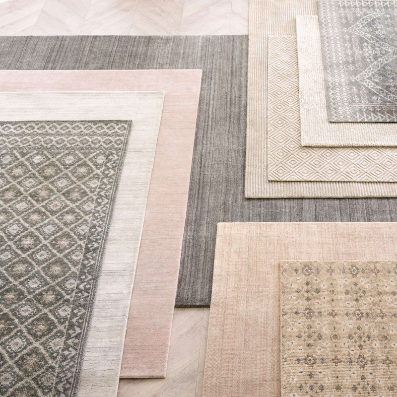 Icelandia White Hand Knotted Viscose Rug, Rectangle 3' x 5'