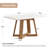  47-inch Dining Table For 4 People, Modern Kitchen Table With Wooden Legs For Kitchen And Dining Room, Small Space-127326744