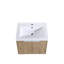 Meuble-lavabo à fermeture en douceur 60 po avec lavabo, petites tablettes de rangement, armoire combinée 24 po et 12 po (KD-Packing)
