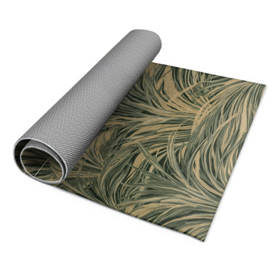 Tapis d'intérieur et d'extérieur brun Botanical