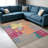 Multicolor Abstract Patchwork carpet-easy to clean, machine-washable, soft and comfortable; suitable for door mats, kitchens, living rooms, bedrooms, corridors, and laundry areas. Easy to clean, durable carpet for home decoration.-129132226