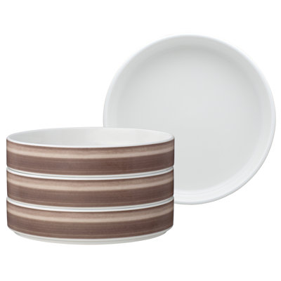 Noritake Colorstax Ombre Stax Deep Plates, 7.5", 12 OZ.