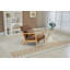 Chaise d'appoint rembourrée avec coussin