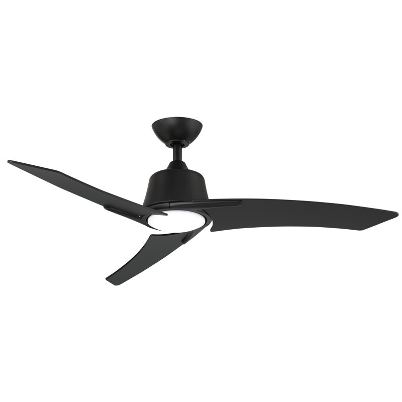 Ventilateur de plafond à DEL CCT Mckenzie, Noir mat