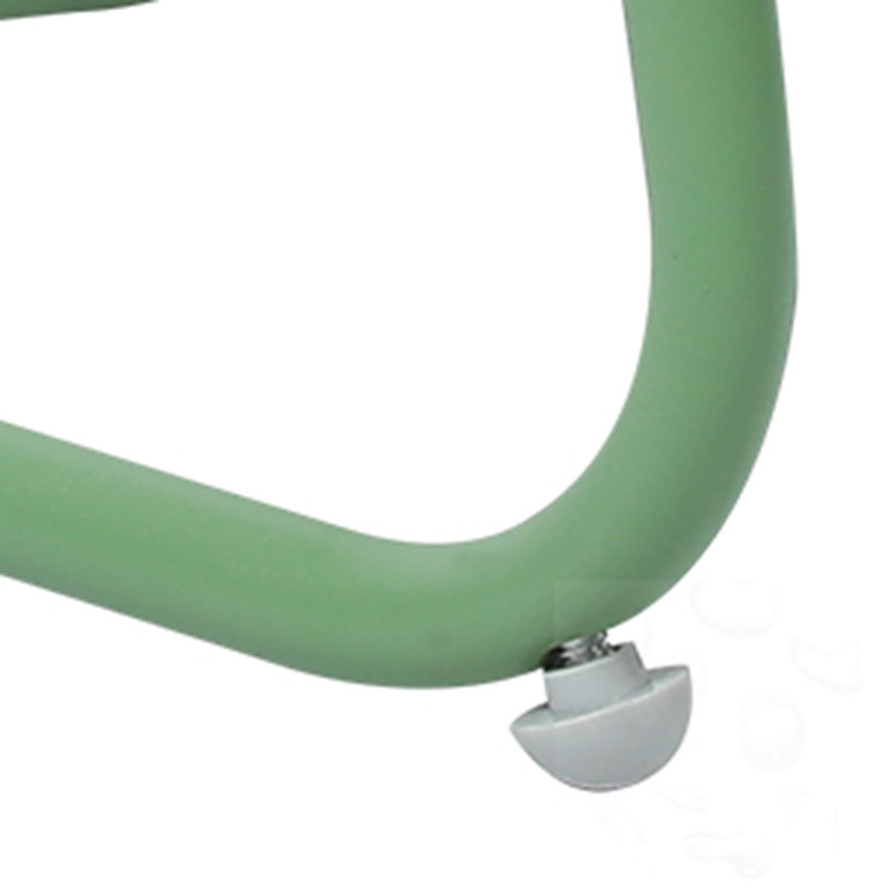 Table d'appoint d'extérieur ronde en métal, Vert