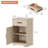 Laziza 32-inch Tall Nightstand with Adjustable Shelf and Drawer-180505000-182185252