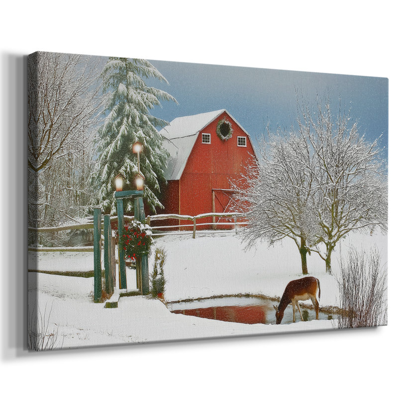 «Silver Twilight Carol» - toile tendue avec châssis de qualité supérieure, H 18 po x l 12 po