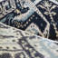 Tapis noir en laine noué à la main de conception unique 8 pi x 10 pi Mahmood