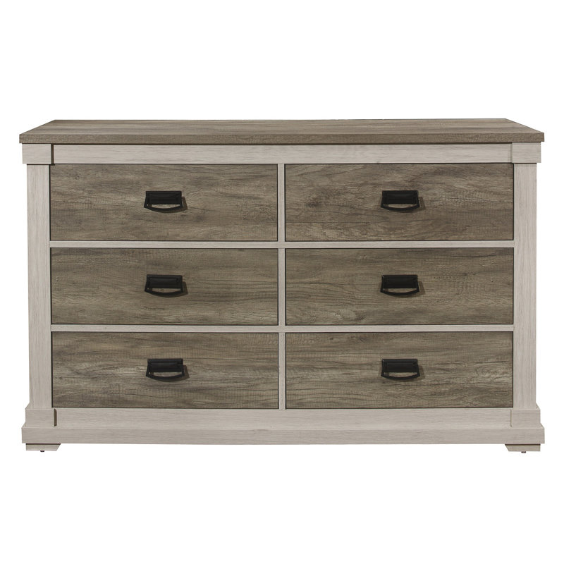 Commode double à 6 tiroirs Noonan