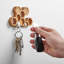 Wood Wall Organizer with Key Hooks